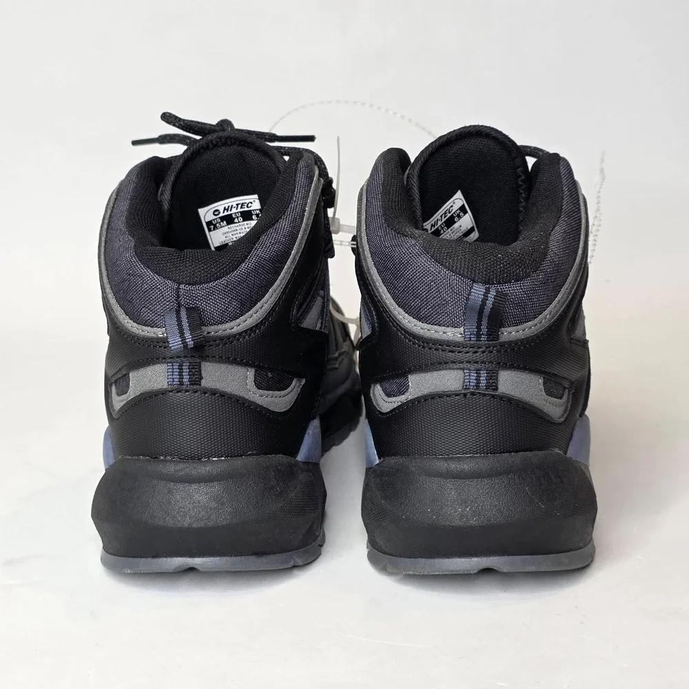 Hi-Tec Recharge Mid Men's Hiking Boots Gray Black Casual Shoes Size 7.5 M